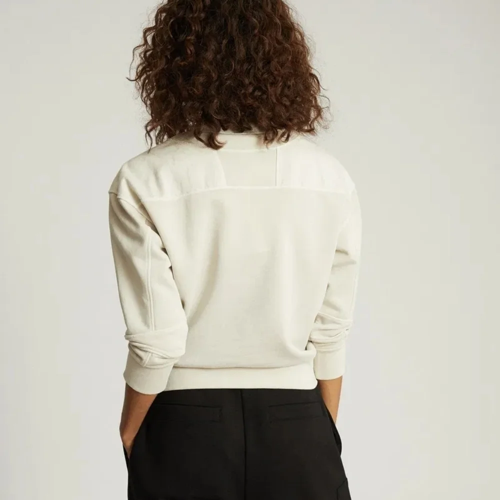 Reiss Anais Off White Thick High Quality Cotton Crewneck Sweatshirt M - Picture 3 of 11